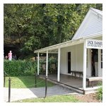 Jack Daniel's original office.    Limestone water supply in background.